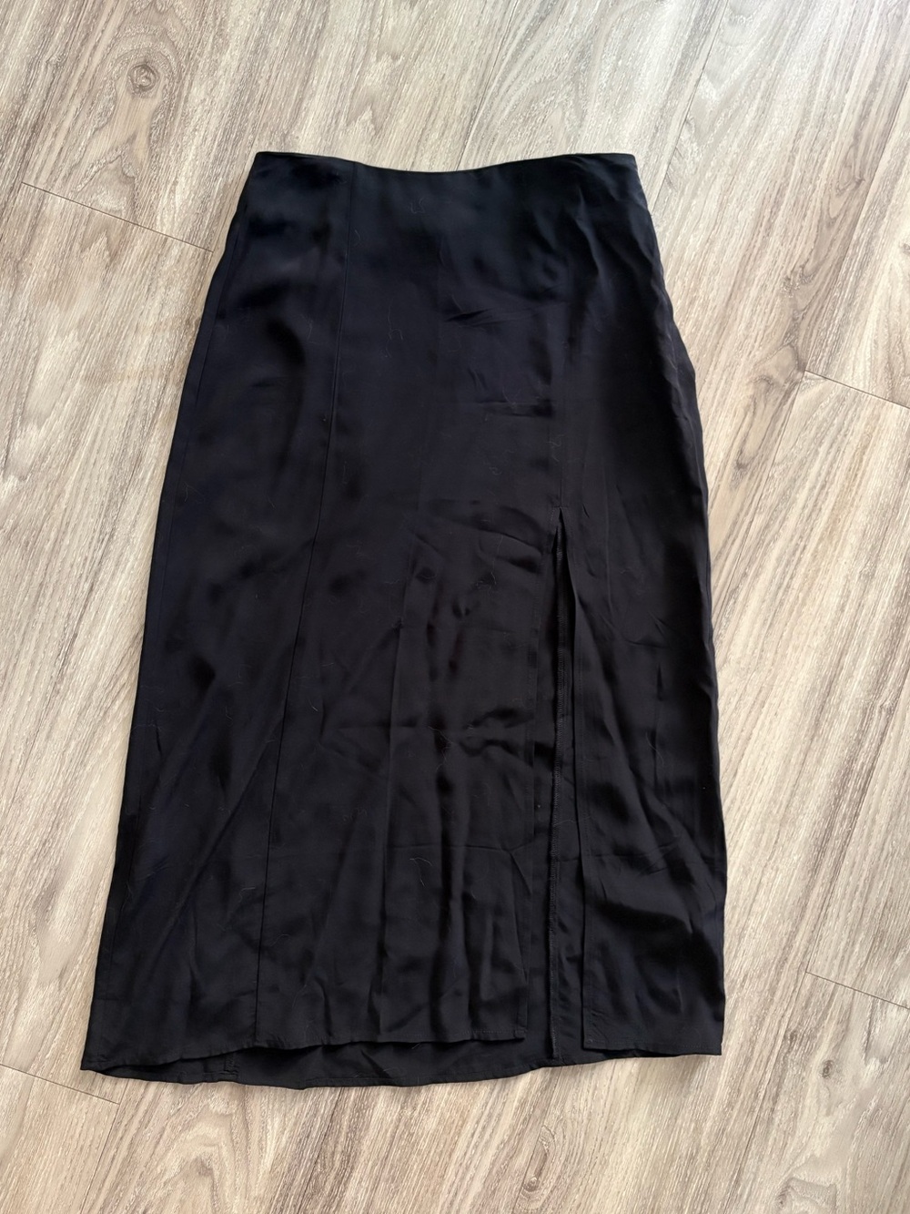 Dynamite Black Maxine Skirt with Front Slit